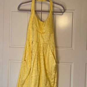 Yellow polka dot dress